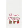 C & F Home C&f Home 27" X 18" Trio Wrapped Christmas Presents "friends Are The Best Presents" Embroidered Cotto In Multi