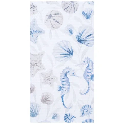 C & F Home C&f Home 27" X 18" Under The Sea Kitchen And Bathroom Graphic Print Hand Towel In Blue