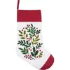 C & F Home C&f Home 8.5" X 20" Botanical Holly Leaves Berries Branch Christmas Stocking In Red