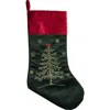 C & F Home C&f Home 8.5" X 20" Christmas Tree W/ Bow Forest Hanging Large Christmas Stocking In Green