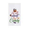 C & F Home C&f Home All About The Candy Halloween Cotton Embroidered Flour Sack Kitchen Dishtowel In White