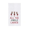 C & F Home C&f Home All The Jingle Ladies Towel In White