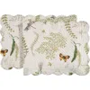 C & F Home C&f Home Althea Cotton Quilted Reversible Spring Table Runner 14" X 51" In Multi