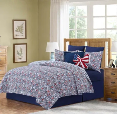 C & F Home C&f Home Americana Paisley Bedding Quilt Collection Sets In Red