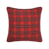 C & F Home C&f Home Arlington Plaid Rustic Lodge Cabin Christmas Accent Throw Pillow, 20" X 20" In Red