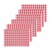 C & F Home C&f Home Ashford Red Placemats Set Of 6, 13" X 19" In Red