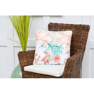 C & F Home Atlantis Square Pillow In Blue;pink