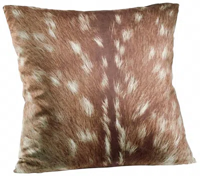 C & F Home Axis Deer Pillow In Brown