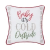 C & F Home C&f Home Baby It's Cold Outside Small Christmas Accent Pillow, 10" X 10" In Multi