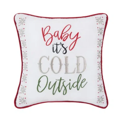 C & F Home C&f Home Baby It's Cold Outside Small Christmas Accent Pillow, 10" X 10" In Multi