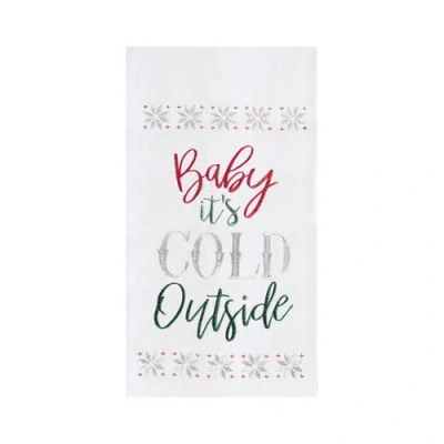 C & F Home C&f Home Baby It's Cold Outside Towel In White