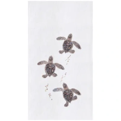 C & F Home C&f Home Baby Turtles Kitchen And Bathroom Hand Towel In Multi