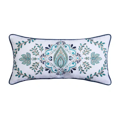 C & F Home C&f Home Bailey Medallion Embroidered Throw Pillow, 12" X 24" In Multi