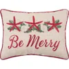C & F Home C&f Home Be Merry Starfish Christmas Pillow, 12" X 16" In Neutral