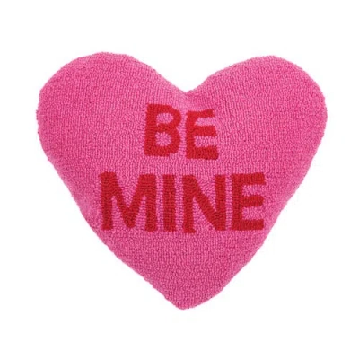 C & F Home C&f Home "be Mine" Heart Valentine's Day Hooked Accent Throw Pillow 15" X 17" In Pink