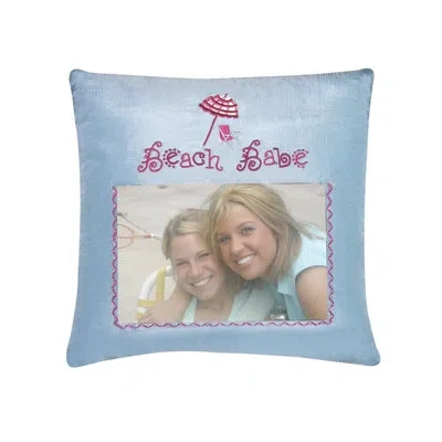 C & F Home Beach Babe Picture Throw Pillow In Blue