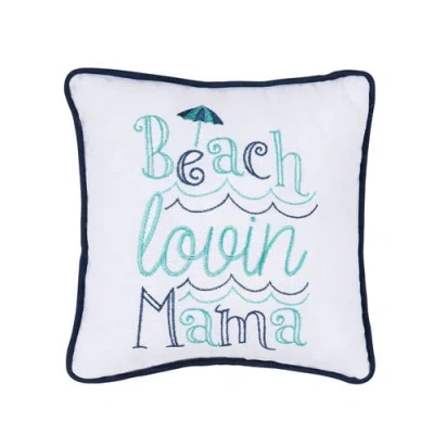 C & F Home C&f Home Beach Lovin Mama Mini Accent Pillow In Blue