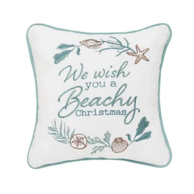 C & F Home C&f Home Beachy Christmas Pillow In White