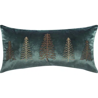 C & F Home C&f Home Beaded Tree Throw Pillow, 12" X 24" In Green