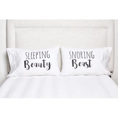 C & F Home Beauty And Beast Pillowcase In White