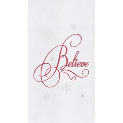 C & F Home C&f Home Believe Flour Sack Kitchen Towel In White