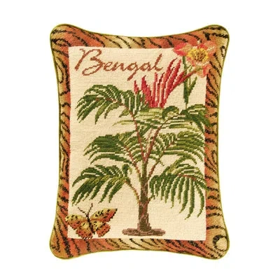 C & F Home Bengal Needlepoint Pillow In Neutral