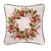 C & F Home C&f Home Berry Wreath Christmas Botanical Small/petite Accent Pillow, 12" X 12" In Multi