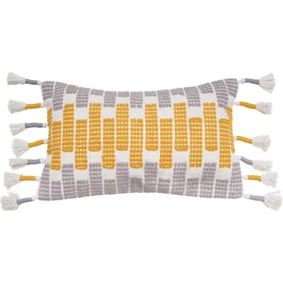 C & F Home C&f Home Bethel Hand Woven Geometric Cotton Decorative Throw Pillow In Yellow
