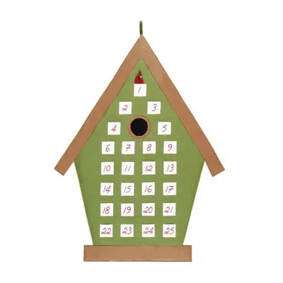 C & F Home C&f Home Bird House Calendar In Green