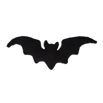C & F Home C&f Home Black Bat Shaped Halloween Accent Pillow 10" X 22"