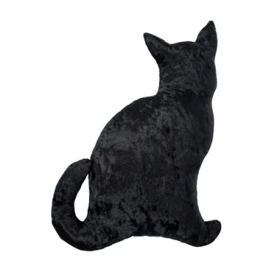 C & F Home C&f Home Black Cat Shaped Halloween Accent Pillow 12.5" X 16.5"