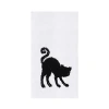 C & F Home C&f Home Black Cat Towel In Black