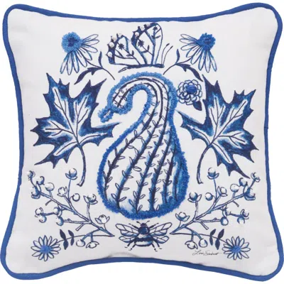 C & F Home C&f Home Blue Harvest Gourd Small/petite Accent Pillow