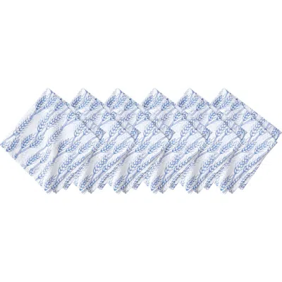 C & F Home C&f Home Blue Harvest Wheat Napkins Set Of 6