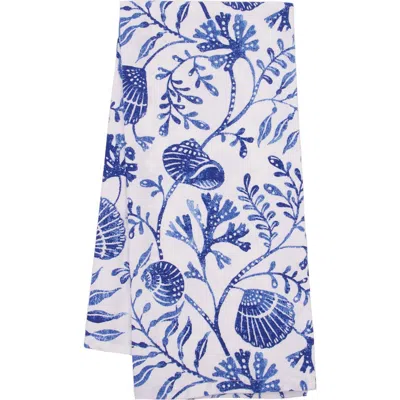C & F Home C&f Home Blue Reef Kitchen And Bathroom Embroidered Hand Towel