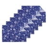 C & F Home C&f Home Blue Reef Reversible Placemats Set Of 6 In Blue