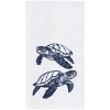 C & F Home C&f Home Blue Sea Turtles Kitchen And Bathroom Embroidered Hand Towel In Blue
