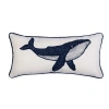 C & F Home C&f Home Blue Whale Embroidered Throw Pillow, 10" X 20" In Blue