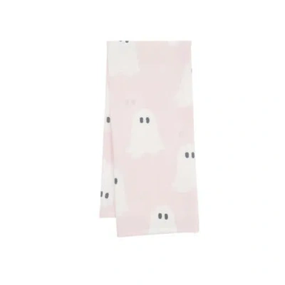 C & F Home C&f Home Boo Bash Ghosts 100% Cotton Pink Halloween Dishtowel
