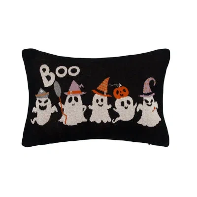 C & F Home Boo Pillow In Black;white;orange