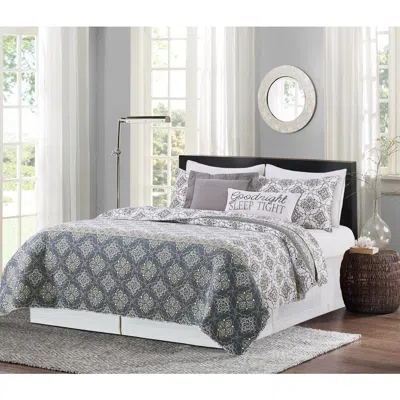 C & F Home C&f Home Booker Medallion Bedding Quilt Set In Gray