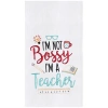 C & F Home C&f Home Bossy Teacher Kitchen And Bathroom Embroidered Hand Towel In Multi