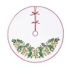 C & F Home C&f Home Botanical Christmas Tree Skirt In Green