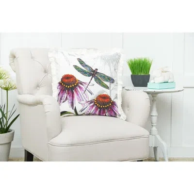 C & F Home Botanical Dragon Floral Spring Printed And Embellished Throw Pillow