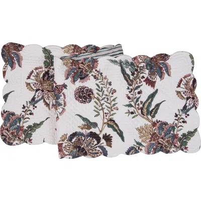 C & F Home C&f Home Braelyn Abstract Botanical Quilted Table Runner 14" X 51" In Multi