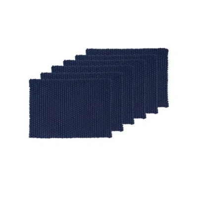 C & F Home C&f Home Braided Rope Placemats Sets Of 6 Collection In Blue