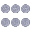 C & F Home C&f Home Braided Round Placemats Sets Of 6 Collection In Blue
