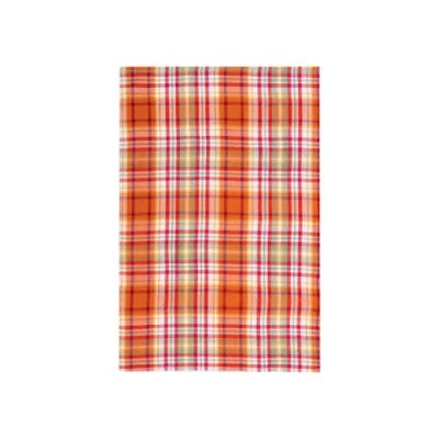 C & F Home C&f Home Briar Plaid Woven Kitchen Towel In Orange