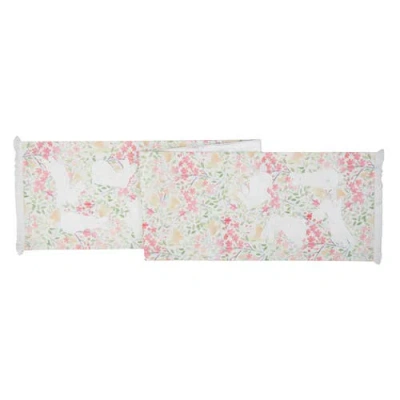 C & F Home C&f Home Bunnies Flowers Table Runner 13" X 72" In Multi