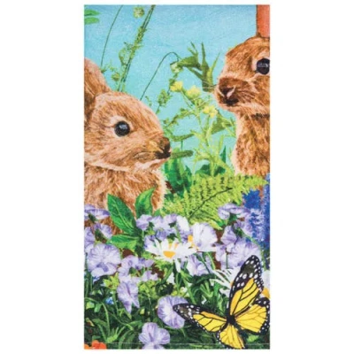 C & F Home C&f Home Bunny Garden Paradise Towel In Multi